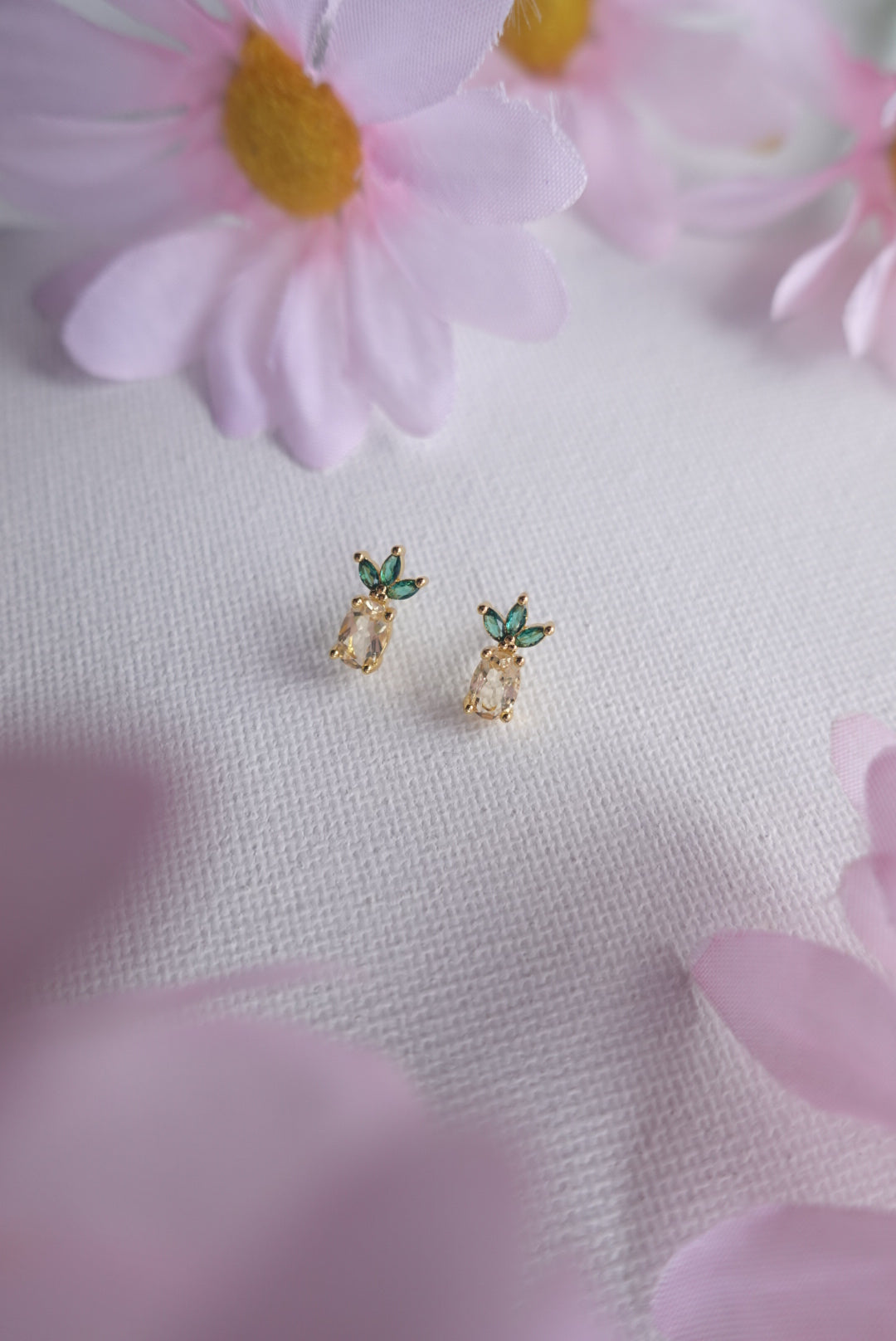 E2209 | Pineapple Citrine Earrings