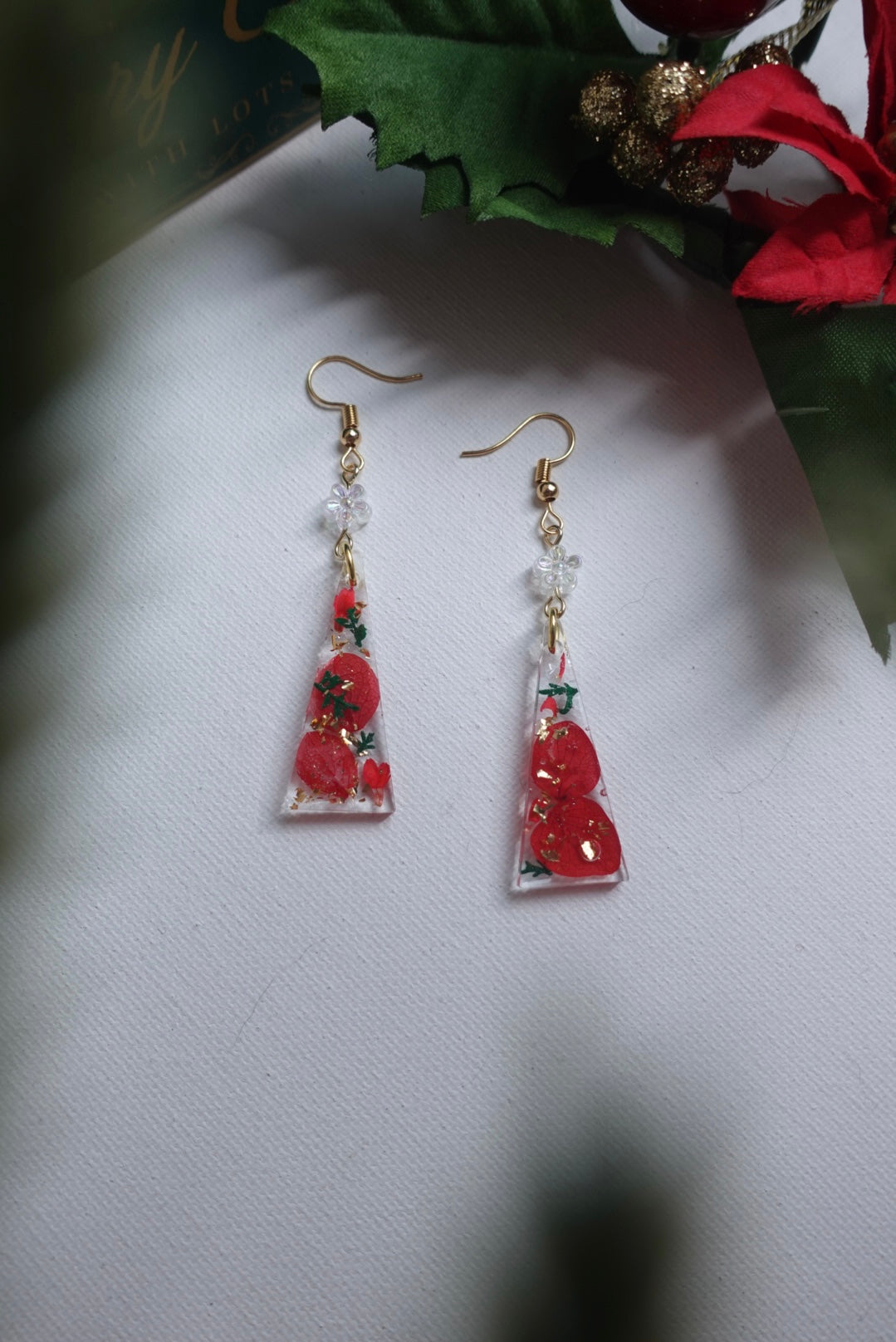 RE1393 | Winter Bloom Christmas Earrings Collection