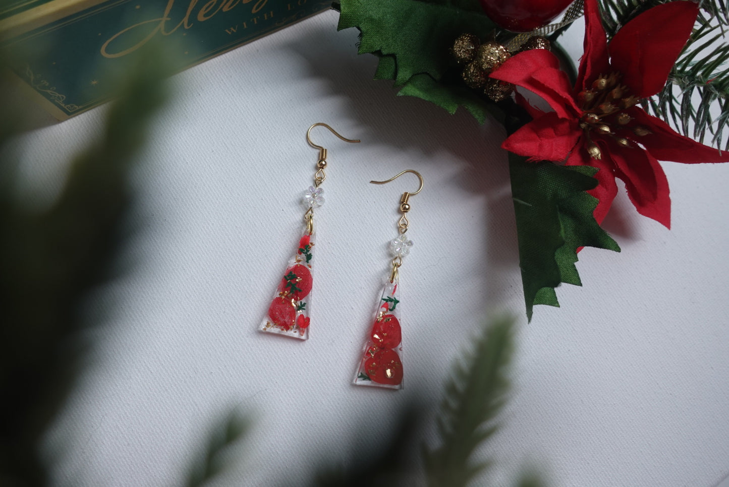 RE1393 | Winter Bloom Christmas Earrings Collection