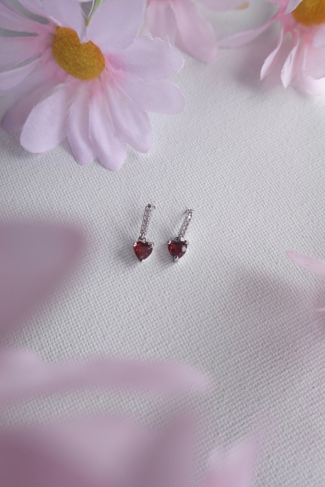 E2208 | Red Garnet Earrings