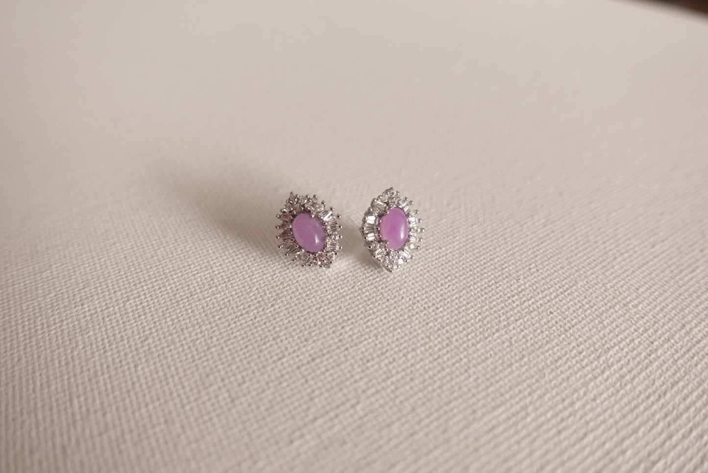 E2086 | Type A Lavender Jade Earrings