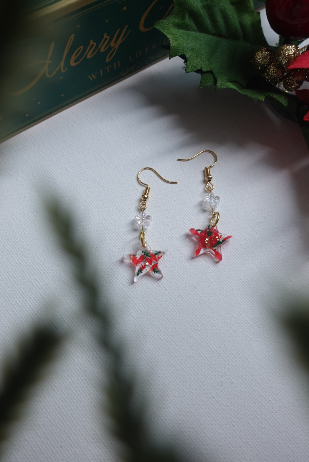 RE1393 | Winter Bloom Christmas Earrings Collection