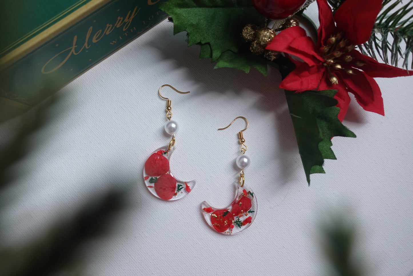 RE1393 | Winter Bloom Christmas Earrings Collection