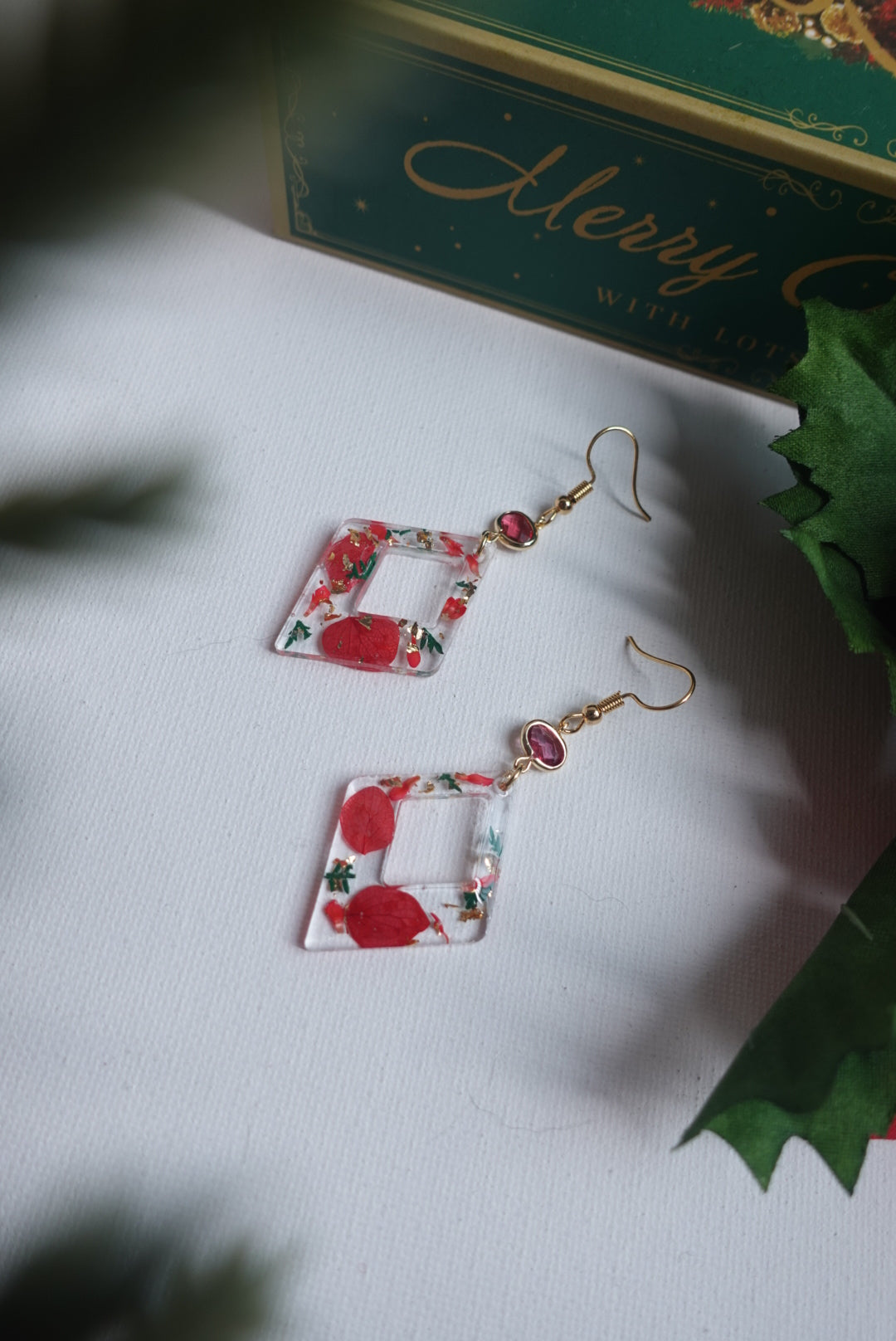 RE1393 | Winter Bloom Christmas Earrings Collection