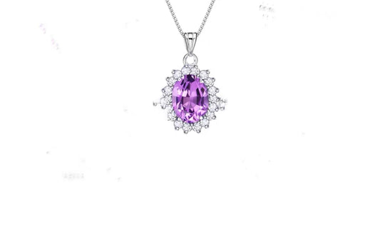 N0117 | Amethyst | Red Garnet | Blue Topaz