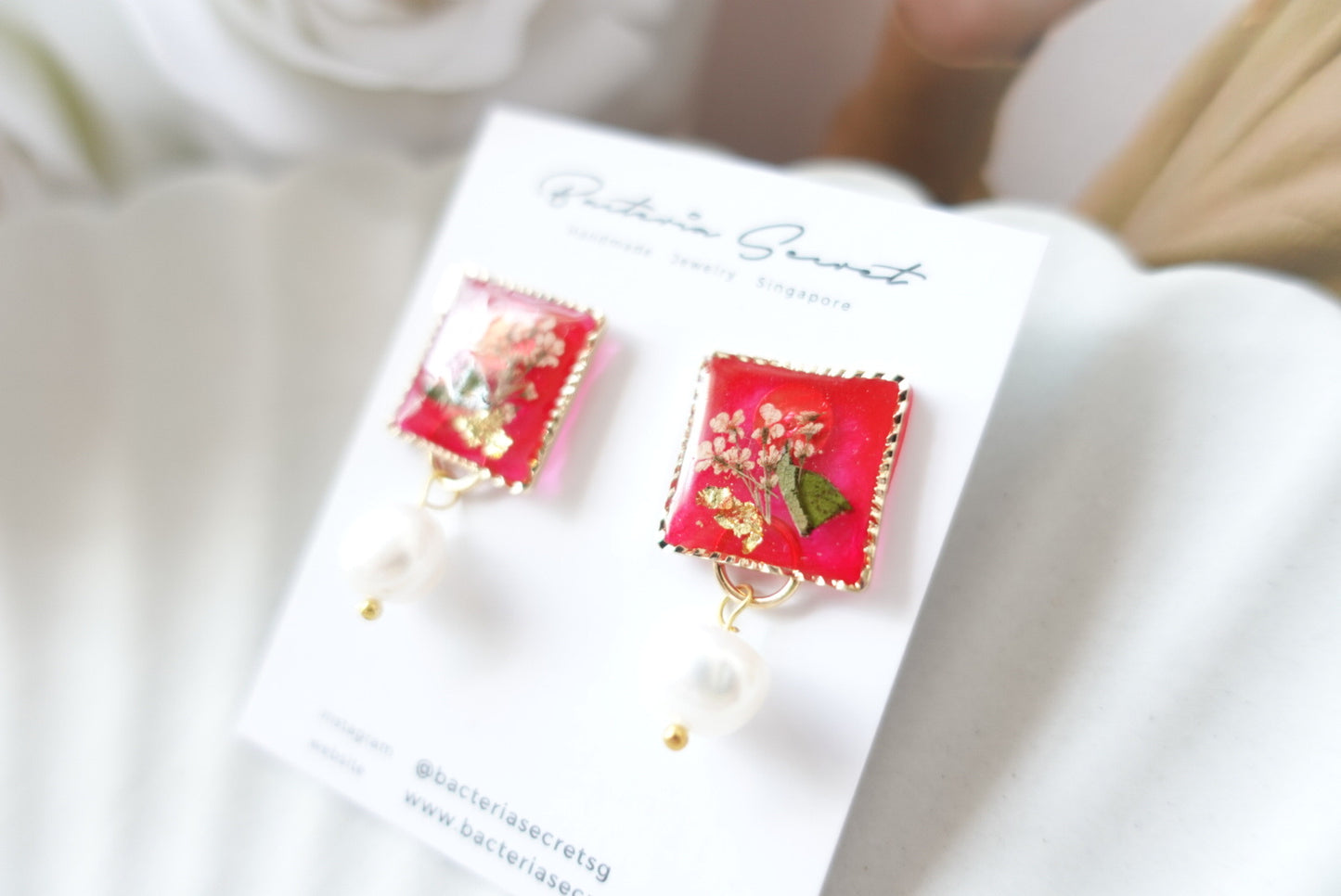 RE1247 | Real Flower Jewelry | Peranakan Style