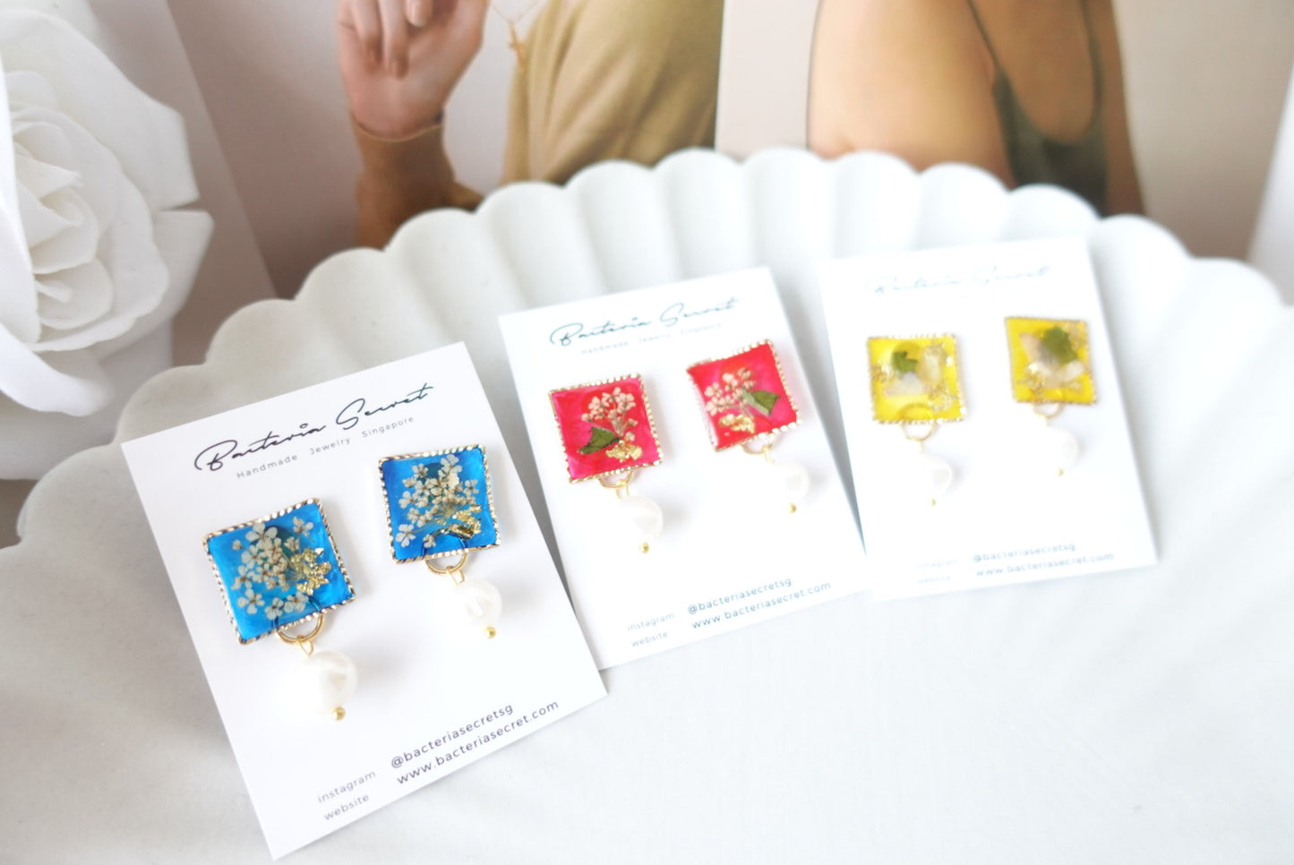 RE1247 | Real Flower Jewelry | Peranakan Style