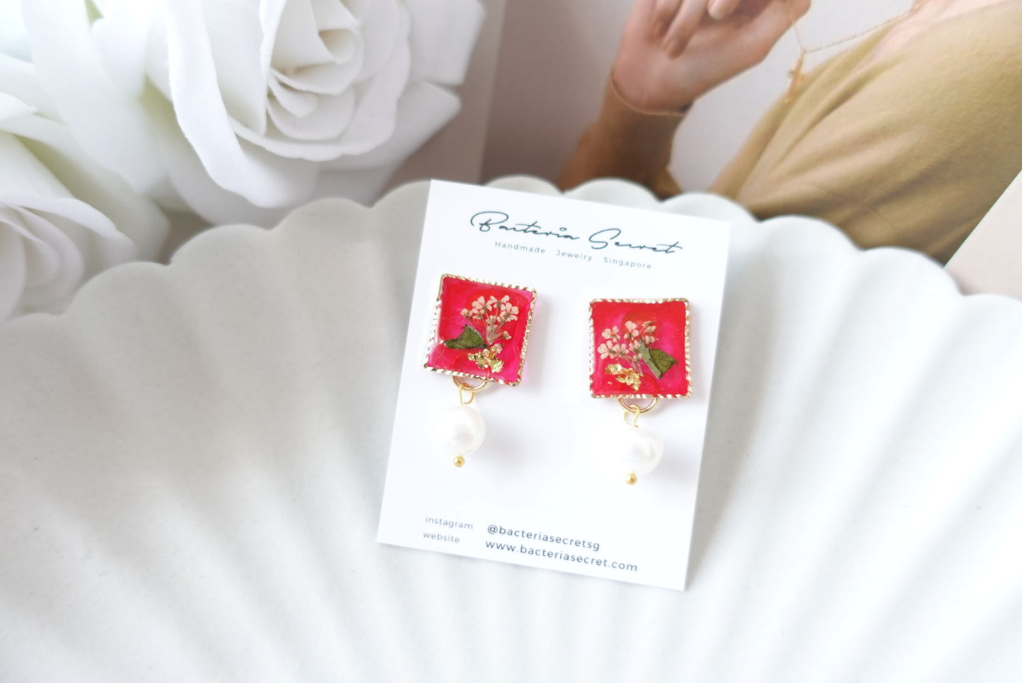 RE1247 | Real Flower Jewelry | Peranakan Style